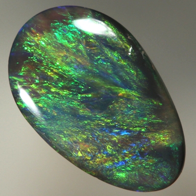 SOLID BLACK OPAL Strong, bright golden fire. Orange and green